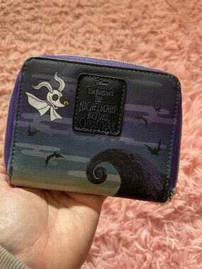 The Nightmare Before Christmas Zip Wallet - Purple Gradient loungefly